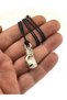 Boxing Glove Rope Necklace - Nickel - 6