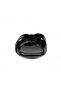 Rosalie black genuine leather women's flat slipper - 4