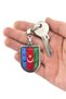 Azerbaijan Flag Coat of Arms Model Drop Keychain - 3