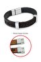Adige Leather Bracelet Black (Men's) - 4