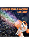 108-Hole Bubble Machine Gun with LED Lights, USB Battery, 2 Bubble Solutions & Tray – Orange/White - 6