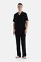 Black Striped Woven Groom Trousers - 4