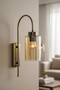 Vetra Honey Color Glass Sconce Wall Lamp Modern Hotel Cafe Vintage Living Room Bedroom Stairs Retro