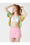 Cotton Shorts Skirt Tie Detail