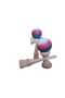 Interactive Kendama toy 18 cm, ball with non-slip surface, gradient pattern - 2