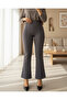 Elastic Waist Lycra Spanish Trousers - Smoked - 2