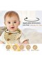 5-pack of cute cotton newborn baby bibs - 4