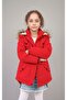 Comfortable Use Thick Winter Children's Coat with Removable Hood with Fleece Inside - 4