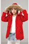 Comfortable Use Thick Winter Children's Coat with Removable Hood with Fleece Inside - 2