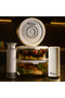 Food Vacuum Round Glass Storage Container Set With Automatic & Manual Pump
