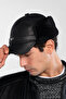 Men's Genuine Leather Black Hat - 2