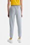 Jezebel Gray Elastic Cuffed Embroidered 100% Cotton Standard Fit Women's Sweatpants - 4