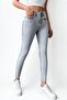 Women's Stretch Fabric Skinny Jeans Gray - 3