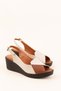 Women's Genuine Leather Casual Sandals Mik.2900 Cream Tan