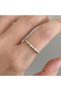 Thin Elegant Vintage Row Stone Steel Ring Gold (Tarnish-Free Guaranteed) - 5