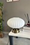 Elegant Glass White Y Pyramid Table Lamp Decorative Desktop Lighting Hall Bedroom Bedside Lamp