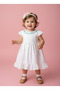 Ruffle Dress with Embroidery Detail on the Collar - 4