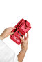 Genuine Leather Women's Wallet |   Mira 1437 Flother Matte Red - 3