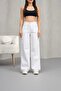 Women's Cargo Straight Fit High Waist Wide Leg Pants - 2
