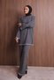 Women's Oversized Rib Knit Spanish Sleeve Hijab Knitwear Set 1147 - 3
