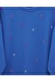 Round Neck Heart Patterned Combed Cotton Tunic - Blue - 4