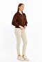 Women's Sweatshirt Zippered Stand Collar - 5