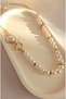 Pearl Necklace - Heart Necklace – Steel Necklace with Heart - 316L Steel Pearl Necklace - 3