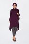 Asymmetric Cut Tunic with Pleat Detail 4706