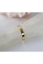 6 Pcs - Round Napkin Ring Cubist Gold (Non-Tarnish) Christmas - Metal Accessory - 4