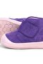 Yoohoo Genuine Leather Purple Powder Velcro Baby Girl Boots - 8