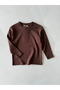 Children's 100% Cotton Basic Long Sleeve T-Shirt Brown 3–9 Age Rg Brand Rg1703 - 2