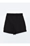 Two Mt Shop Quality Lcw Vision Black Women's Shorts with Elastic Waist - 6