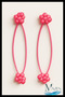 Children's Buckle with Orange Beads and Elastic |   Tight Grip Nostalgia Model |   School Hair Accessory (2 Pcs)