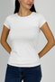 Women's Short Sleeve Crew Neck Bodysuit White 1 Piece - 9