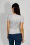 Women's Short Sleeve Crew Neck Body Light Gray - 7