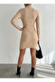 Women's Full Turtleneck Mini Dress Length 90cm Standard Size - 3