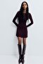 Rib-knit flared-skirt dress - 2