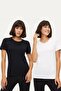 1032 100% Cotton Lace 2-Piece Women's Undershirt T-Shirt