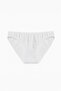 Women's Cotton Lycra 6-Piece White Panties 1220 - 2