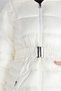 INFLATABLE COAT WITH HOODED FUR AND BELT 90327 - 4