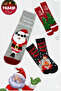 جوارب Hn Socks Rengarek ذات طابع العام الجديد، معبأة في صندوق هدايا بنمط مختلط، 3 قطع من الجوارب للجنسين - 7