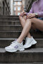 Women's Vales White Purple High Sole Sneakers - 3