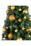 6 Pieces Gold 5 cm Christmas Ball, Christmas Ball, Pine Tree Ball, Ornamental Ball T-46 - 3