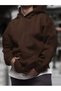 Men's Solid Color Hooded Sweatshirt Oversize Cotton Lined 3 Thread Winter Anti-Pilling