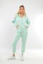 Ribbed Hooded Plus Size Women's Sweat Set 21649 - 6