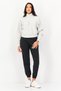 Women Sportswear Fit Long Sleeve Outdoor Sweatshirts, Light Grey - 3