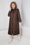 Plus Size Puffer Coat with Fur Hood 90333 - 3