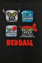 Black Sweat Red Ball Red Ball Redball Front and Back Printed Sweatshirt Unisex Hooded Hoodie - 2