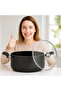 Casserole Black Granite 28cm 8L - 5