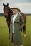 Khaki - 100% Cotton Long (110cm) Lined Women's Hijab Trench Coat 1111-Tes - 5